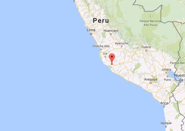 Map: Nazca, Peru