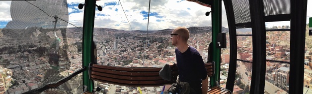 On the cable car, La Paz